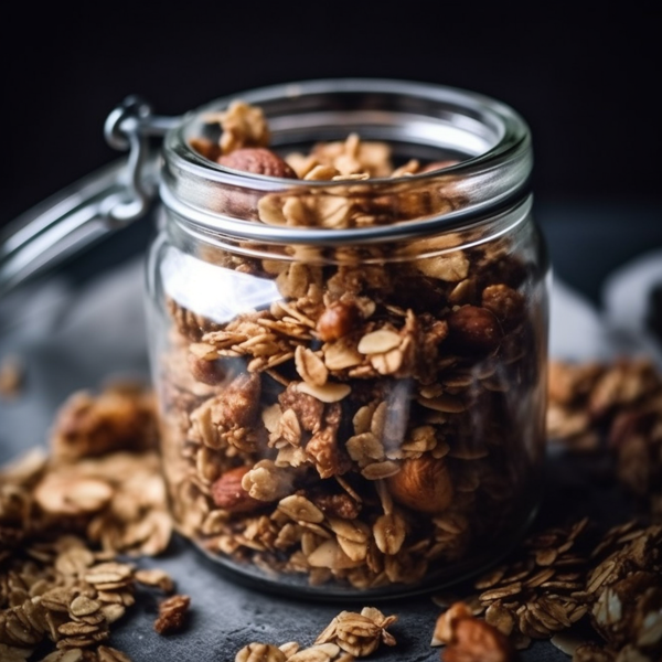 Granola de almendras y nueces