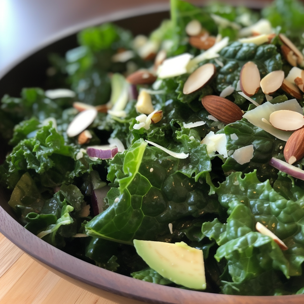 ensalada de espinacas y kale